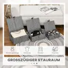 Úložné boxy HOMCOM 850-233V00GY Náhľad obrázku produktu 6
