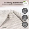 Cordstoff Meterware 1,40 m breiter Polsterstoff für Möbel Kissenbezüge DIY Zuschnitt beige Podgląd zdjęcia produktu