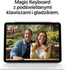 A tablet with a keyboard accessory, displaying a video call with three people. Podgląd zdjęcia produktu