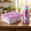 Hello Kitty 2 tlg. Lunch Set 3 Kammer Brotdose Alu Produktbild-Vorschau 3