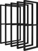 A product shot of multiple black metal frames arranged in a row against a white background. Produktbild-Vorschau