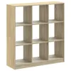 vidaXL Knihovna Sonoma dub 102x32x108 cm Materiál na bázi Náhled obrázku produktu 1