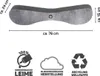 A diagram showing the dimensions and features of a product, with icons indicating its eco-friendly attributes. Voir les images du produit