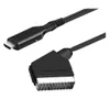1m SCART zu auf HDMI Konverter Kabel, Video Audio Adapter, Produktbild-Vorschau 1