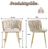 MODFU Chaise en Velours Design - Ensemble de 2 Chaises Voir les images du produit 4