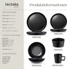 tectake® Kombiservice Una für 6 Personen ineinander Produktbild-Vorschau 5