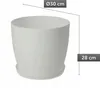 Vaso da fiori KADAX "Agen", fioriera con sottovaso, bianco, Anteprima dell’immagine prodotto 7