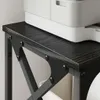 vidaXL Supporto per stampante, nero, aspetto legno di Anteprima dell’immagine prodotto 4