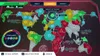 A screenshot from a video game, likely a strategy game like Risk, showing a world map with territories and troop counts. Produktbild-Vorschau