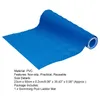 A blue swimming pool ladder mat is shown rolled up and partially unrolled on a white background. Text describing the product's material, features, size, and package contents is present. Produktbild-Vorschau