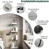 Skleněná vitrína s 4 policemi, vitrína s LED osvětlením a Náhled obrázku produktu 4
