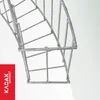 A close-up, angled view of a metal garden border edge, with a red logo in the bottom left corner. Produktbild-Vorschau