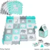 Tappetino puzzle in schiuma XL 150 x 150 x 1 cm con bordo - Anteprima dell’immagine prodotto 9