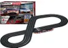 A Carrera slot car racing track set with two cars and its packaging. Produktbild-Vorschau