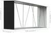 vidaXL Schowek na drewno opałowe Stal ocynkowana 330x84x152 Podgląd zdjęcia produktu 11