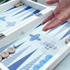 Biggdesign Backgammon a tessere blu, Corpo in MDF, Chiusura Anteprima dell’immagine prodotto 5