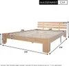 Massivholz-Doppelbett mit Lattenrost, klassisches Design, Produktbild-Vorschau 7