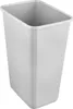 A plain white background shot of a silver/gray trash can. Podgląd zdjęcia produktu