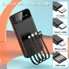 Powerbank mit 4 Kabeln und 2 USB Ports, Fast Charge, Produktbild-Vorschau 7