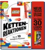 A book cover showing LEGO bricks and elements, illustrating a chain reaction concept. Voir les images du produit