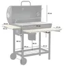 BBQ-Toro Holzkohle Grillwagen | Ø 42 x (L) 80 cm | Premium Produktbild-Vorschau 1