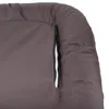 A close-up view of a brown dog bed with a zipper. Náhled obrázku produktu