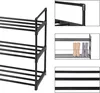 Stojan na topánky 3 úrovne čierny kov 92 cm LOFT Náhľad obrázku produktu 4