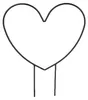 Relaxdays Supporto a forma di cuore in metallo per piante Anteprima dell’immagine prodotto 8