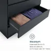 Commode à 4 tiroirs 80 x 100 cm Commode anthracite étroite Voir les images du produit 3