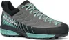 Mescalito GTX Wmn Approach Schuhe von Scarpa in Grau mit mintgrünen Akzenten und Schnürung. Produktbild-Vorschau