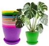 10 Stück Blumentopf mit Untersetzer, 14cm Pflanztopf Produktbild-Vorschau 1