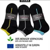 Schwarze Sneaker Uni mit  bunten Neon Streifen in Gr. 47-50 Produktbild-Vorschau 3