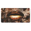 MuchoWow® Schreibtischunterlage Gold - Lippen - Kunst - Produktbild-Vorschau 1