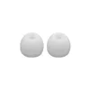 Two white silicone earbud tips are shown against a white background. Produktbild-Vorschau