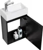 Badplaats Gäste-WC Waschtisch Set Angela 40 x 22 cm Schwarz Produktbild-Vorschau 2