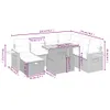 The Living Store 8-tlg. Garten-Sofagarnitur mit Kissen Produktbild-Vorschau 4