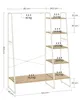 A diagram of a clothes rack with dimensions and weight capacities indicated. Náhled obrázku produktu