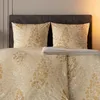 Estella Mako Jersey Bettwäsche 155x220 Marie messing Gingo Produktbild-Vorschau 7