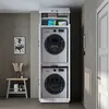 Roomart DORA-I Waschmaschinenschrank 70 cm breit, Weiß Produktbild-Vorschau 3