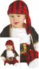 A baby wearing a pirate costume, with a close-up inset of the costume details. Anteprima dell’immagine prodotto