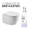 HOROW WC sospeso senza bordo - WC sospeso a 360° monoforo Anteprima dell’immagine prodotto 12