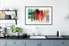 MuchoWow® Gerahmtes Poster Ölgemälde - Abstrakt 90x60 cm - Produktbild-Vorschau 4