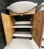 Szafka łazienkowa z dębową umywalką craft 60x85 cm, czarną Podgląd zdjęcia produktu 2