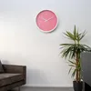 Intirilife Wanduhr in Weiß - Pink mit 30,5 cm Durchmesser - Produktbild-Vorschau 4