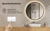MCURO Badspiegel mit Beleuchtung, Rund 50cm, Lichtspiegel 3 Produktbild-Vorschau 12