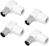 TV Koax 2X Winkelstecker 2X Winkelbuchse Set Produktbild-Vorschau 1