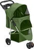 vidaXL Passeggino pieghevole per cani verde 80x46x98 cm Anteprima dell’immagine prodotto 7