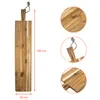 Tavola da portata XXL in teak con manico - 100 x 20 cm - Anteprima dell’immagine prodotto 2
