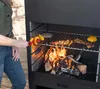 Westmann acier Barbecue four de terrasse noir 41x70x229 cm Voir les images du produit 4