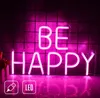 Forever Light Neon PLEXI LED BE HAPPY pink NNE10, Světelná Náhled obrázku produktu 2
